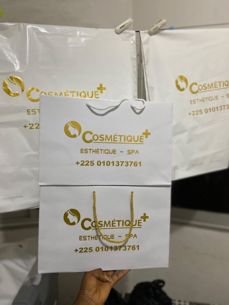 Cosmétique+ · Sacs papier et sachets assortis