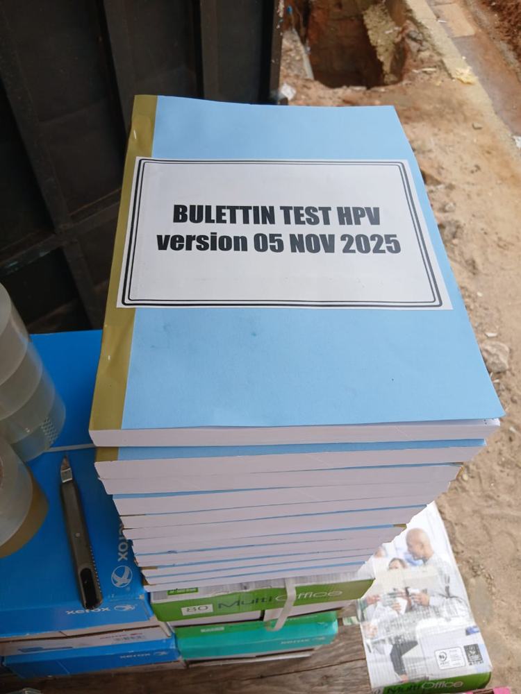 PAC-CI · Carnets de bulletins de test HPV